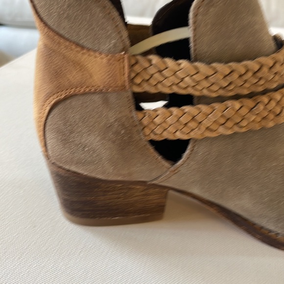 COPY - Anthropologie Rebels Calista suede leather Braided Ankle Booties Size 7.5 - Picture 11 of 11
